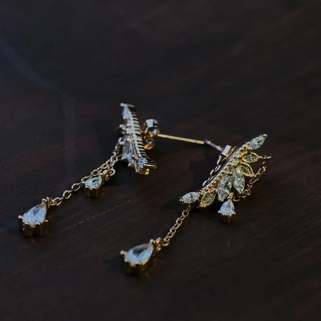 925银银制品 【福】925银耳饰一对造型