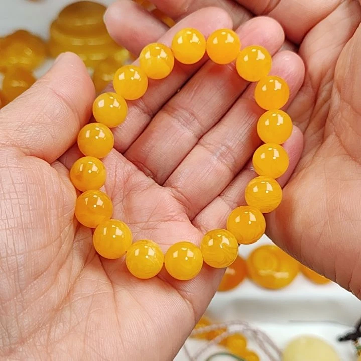 蜜蜡手串未镶嵌手串10
