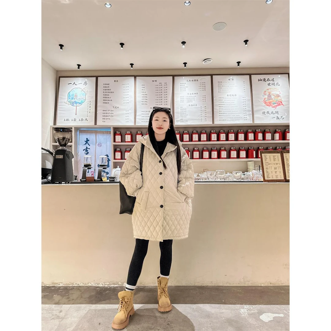 冬季新款孕妇装棉服外套宽松大码遮肚不显怀帽衫外套潮妈韩版孕妇