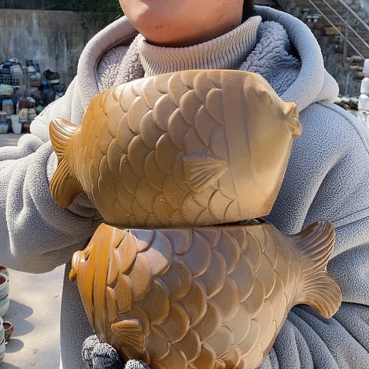 红陶正品抓紧入手。手工鱼