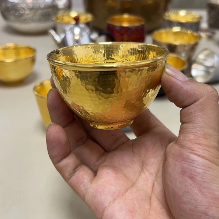 李小鹤里外金4克足金金杯
