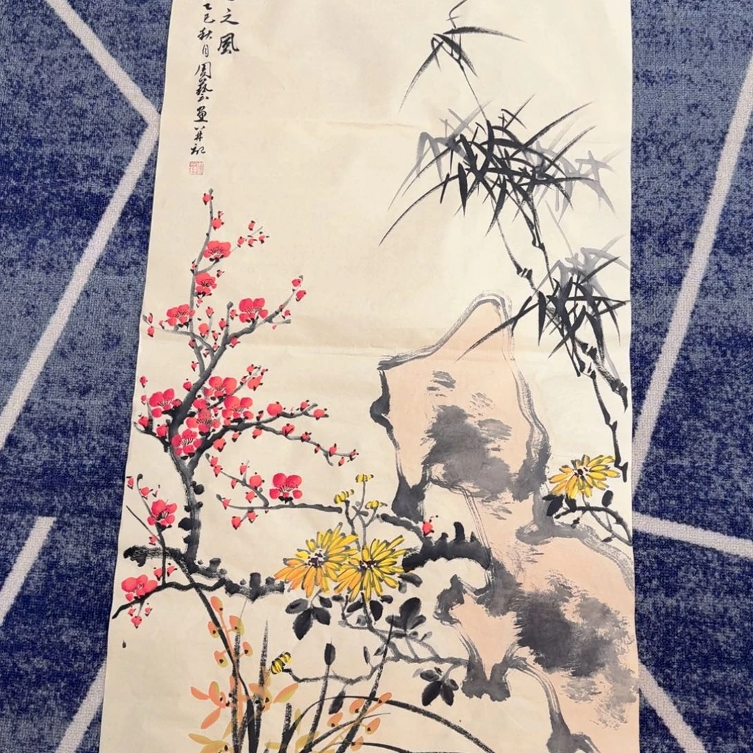 国画国画作品山水花鸟
