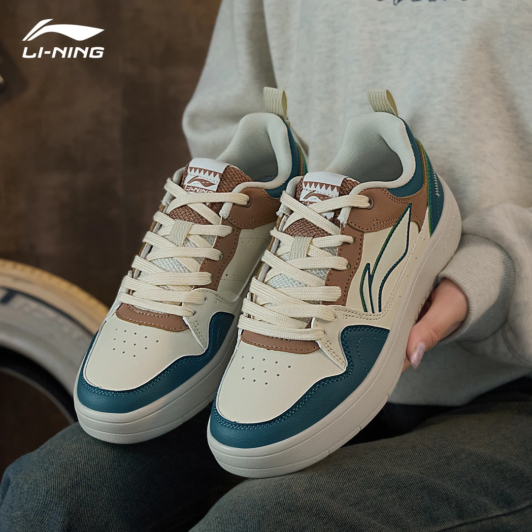 李宁行初2.0女鞋板鞋官方正品潮流鞋子低帮休闲鞋轻便百搭运动鞋