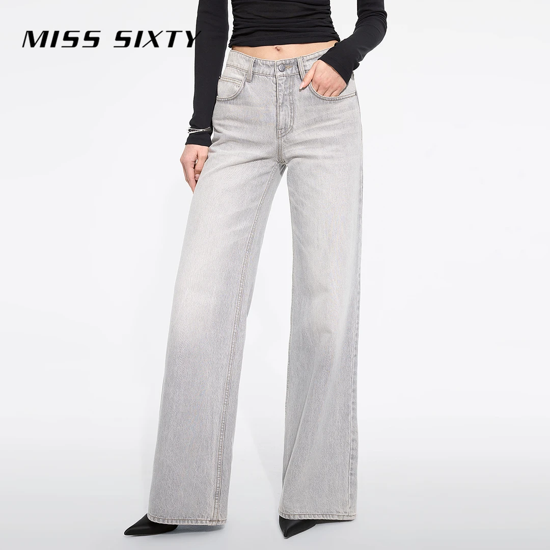 【商场同款新品】Miss Sixty25春新款牛仔裤女低腰微喇裤欧若假日风