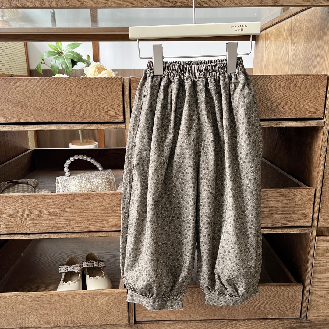 【裤子】85098（碎花）裤子 女童洋气森系 百搭碎花款 收脚裤