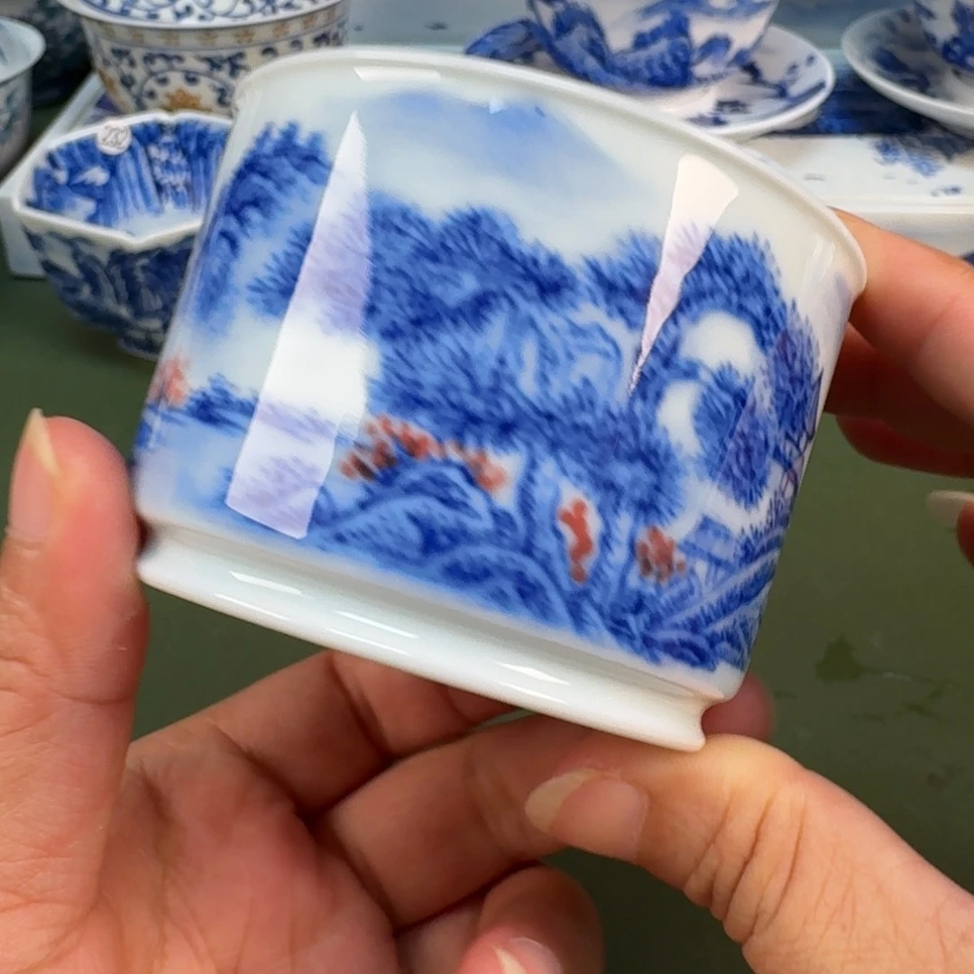 景德镇纯手绘茶具圆圆204