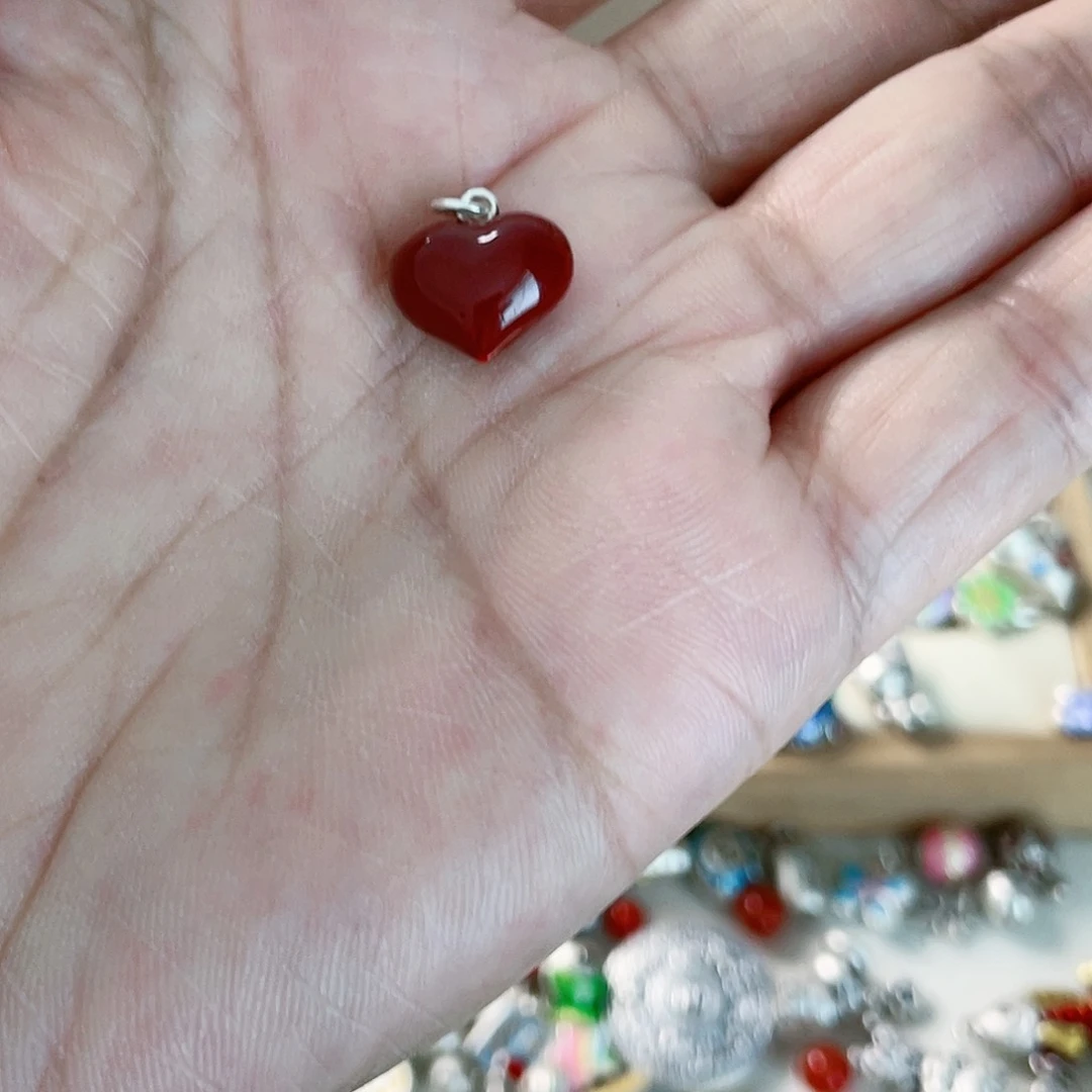 吊坠足银珐琅小爱❤️
