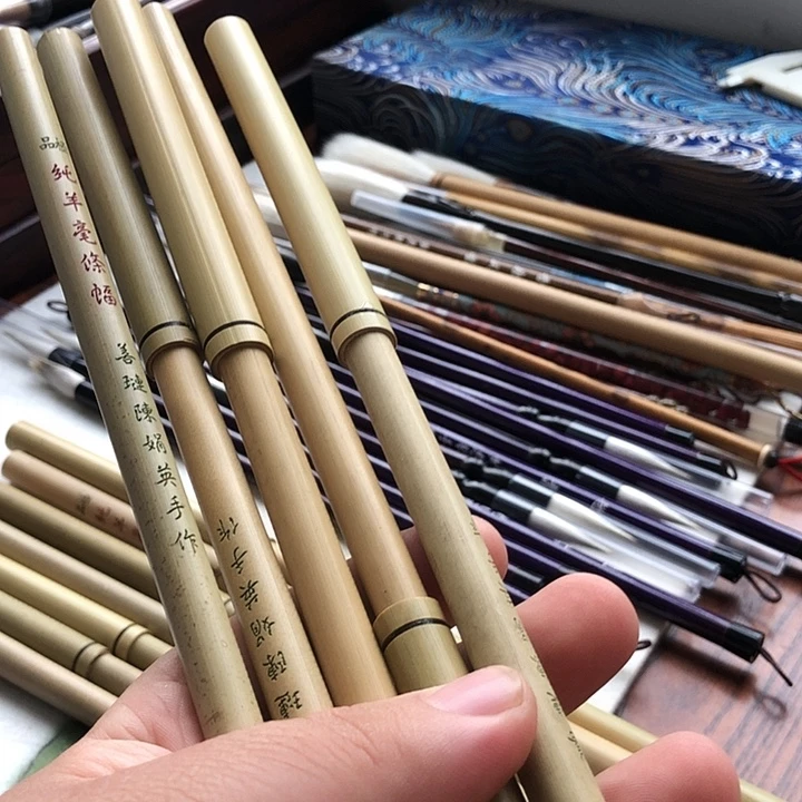 老***官条幅5支 纯羊毫 湖笔