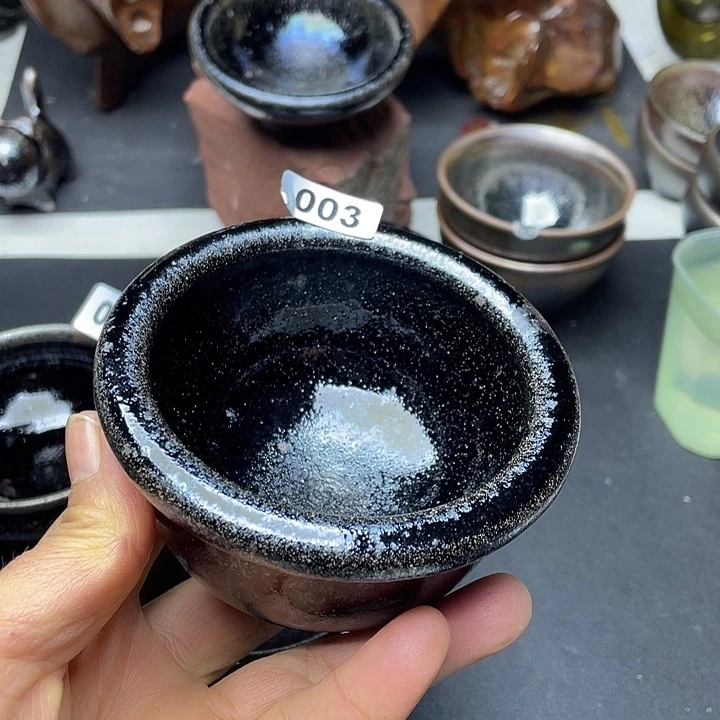 茶盏高铁胎柴烧高端茶器乌金非遗传承003