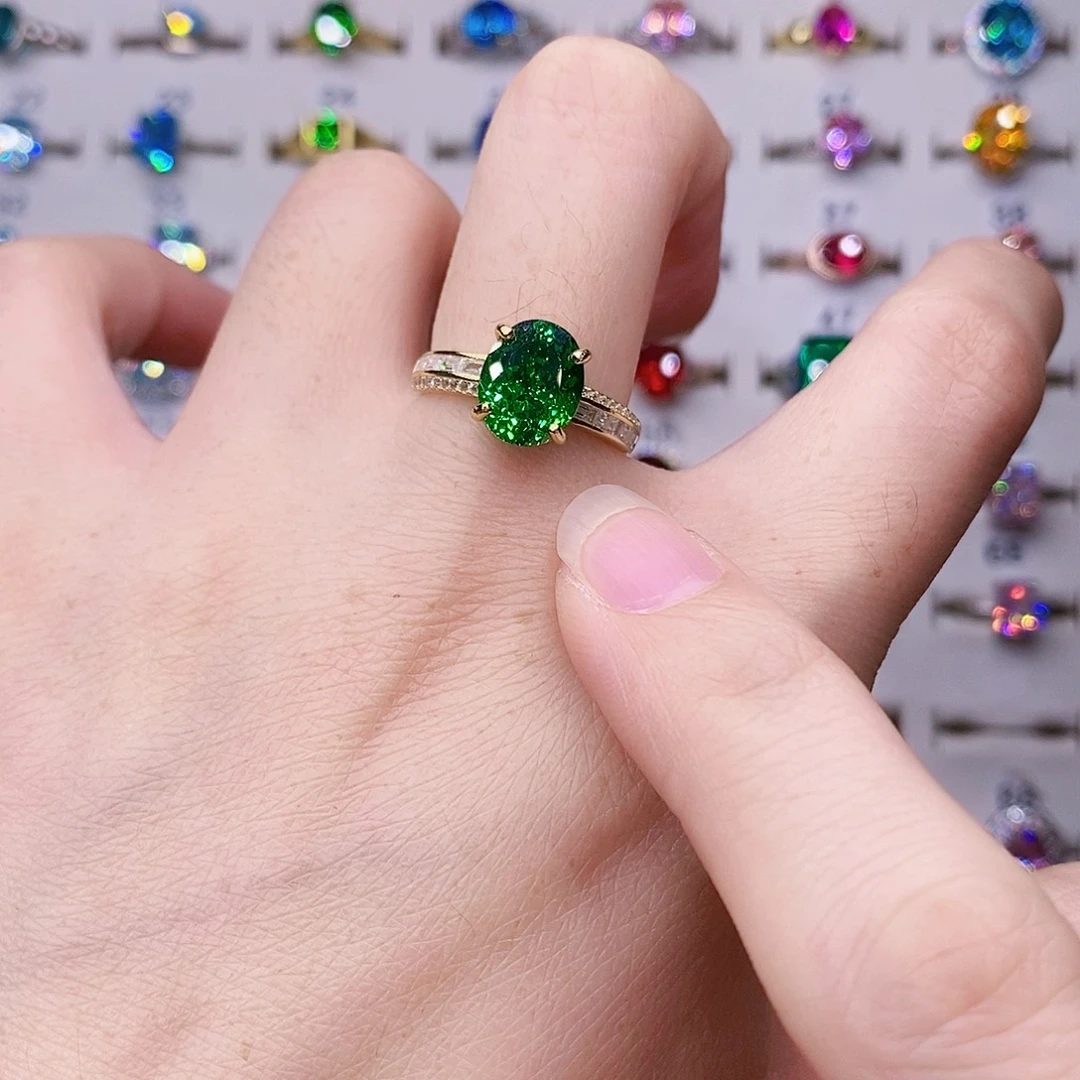 戒指银S925镶嵌蓝宝石