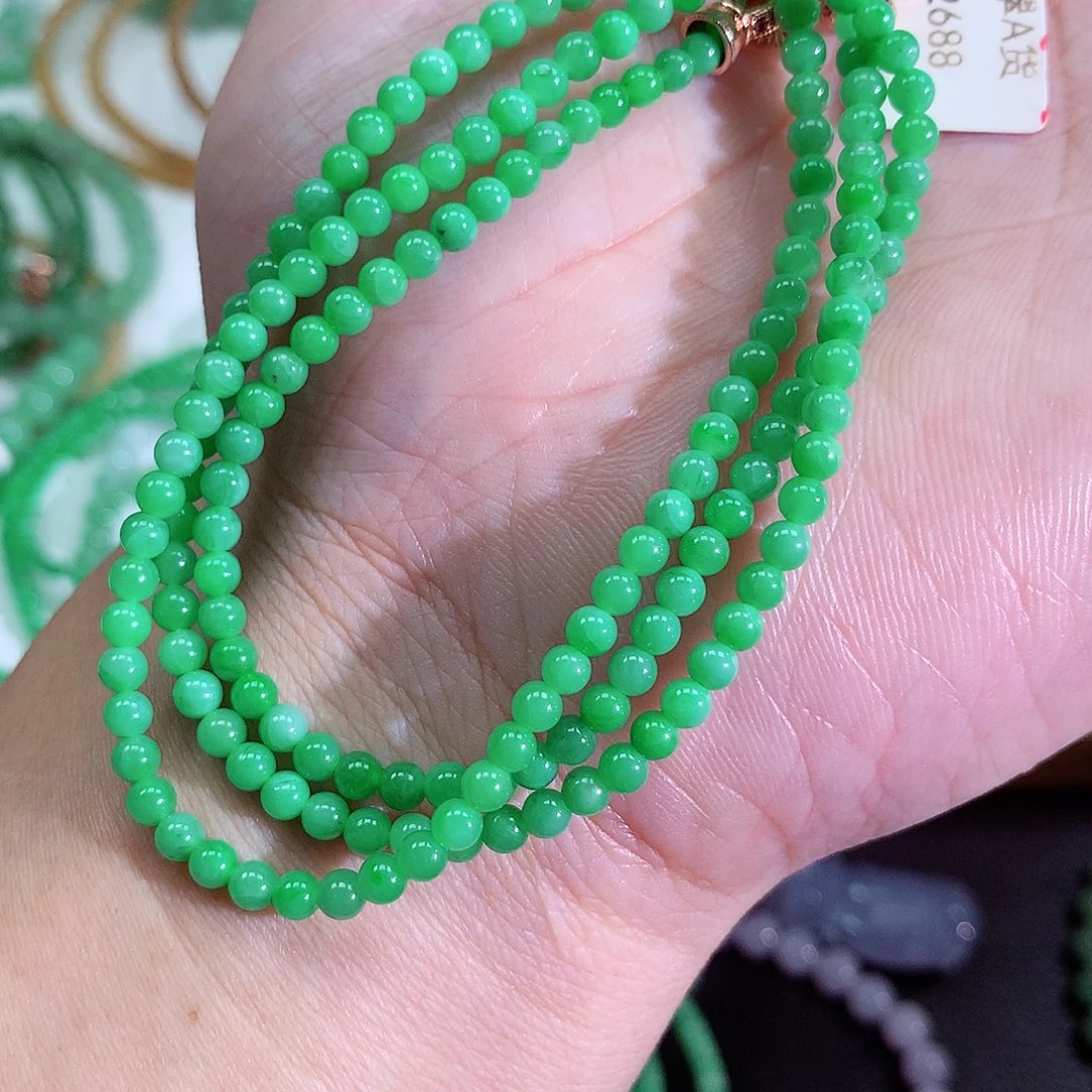 韵***伊翡翠未镶嵌手链翡翠