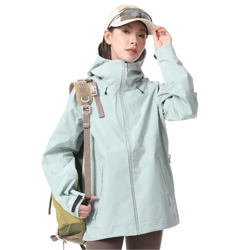 【顶配全溢胶】台州LT单层户外硬壳冲锋衣女2025防风水登山服男