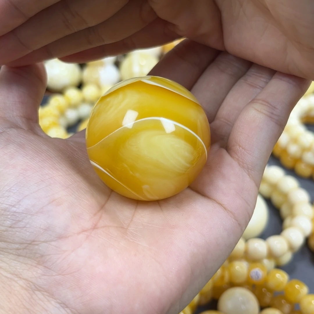 手串琥珀未镶嵌圆珠