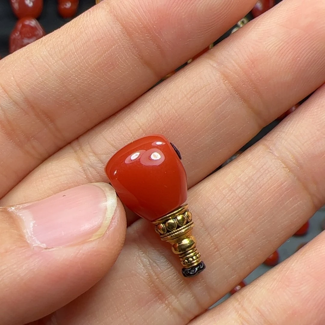 南红玛瑙三通未镶嵌