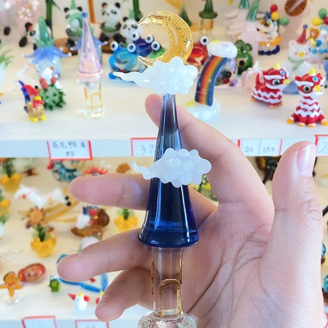 琉璃手工艺品夜光城堡