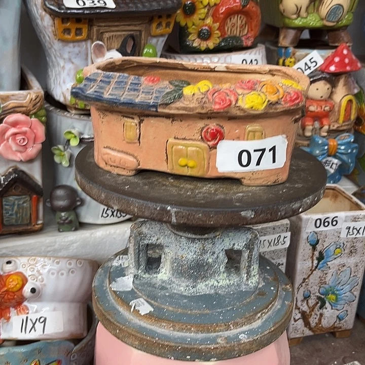 粗陶材质多肉花盆