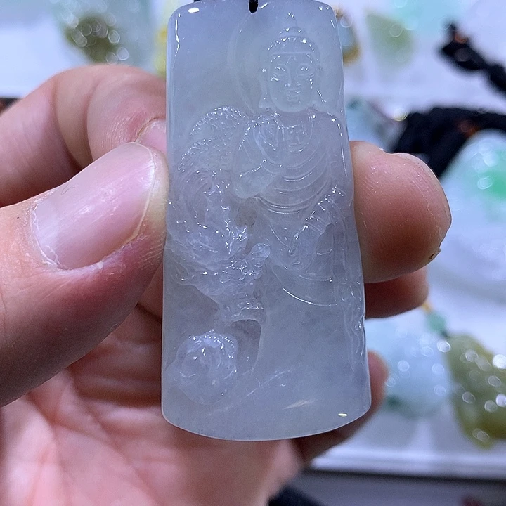 翡翠颈饰未镶嵌天然翡翠A货吊坠