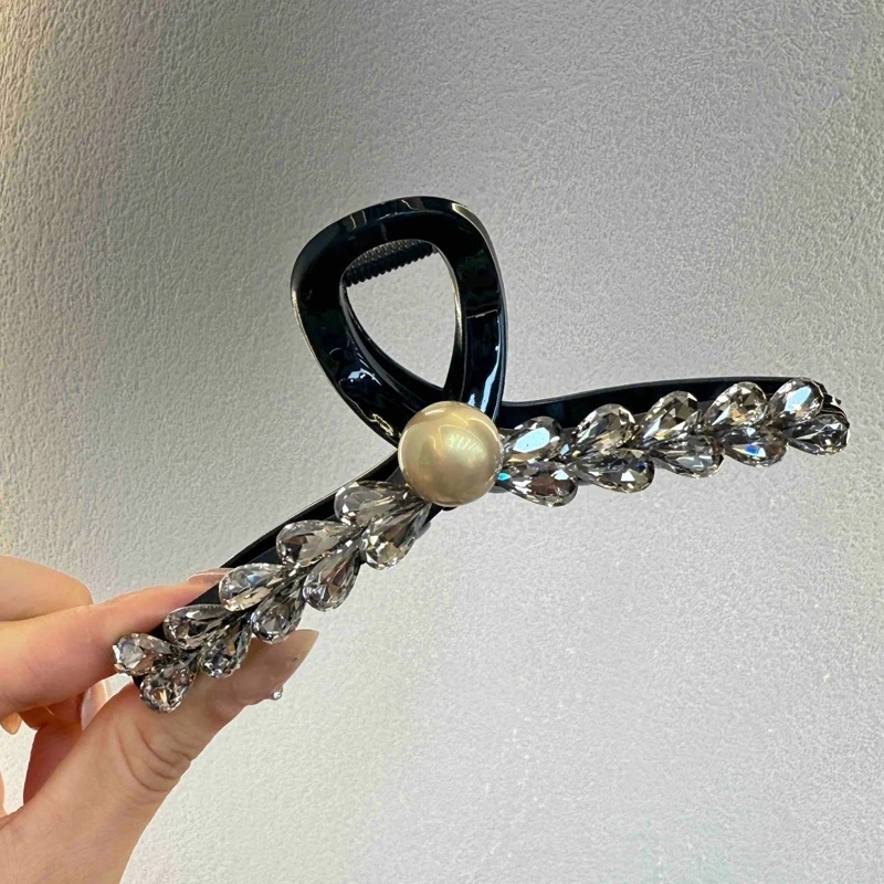 【小魏总珠宝】水滴点镶珠珠抓夹-12cm