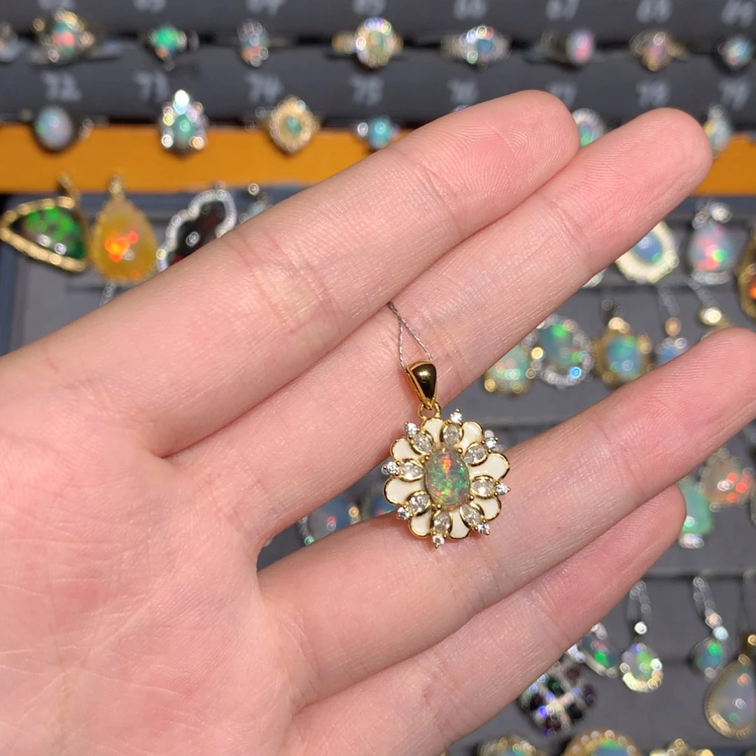 银S925镶嵌欧泊福利戒指w