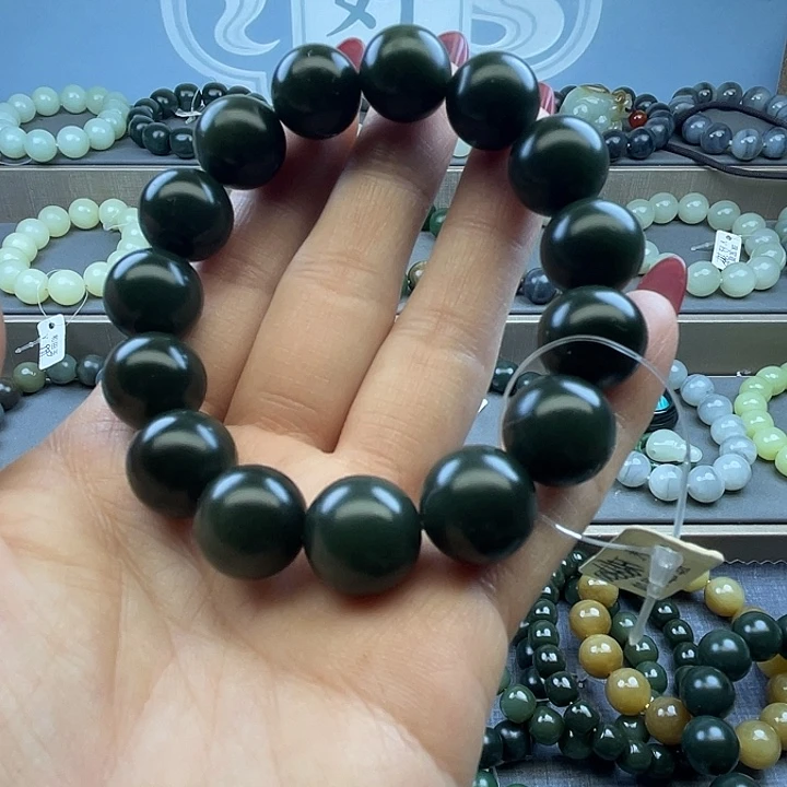 和田玉未镶嵌手链