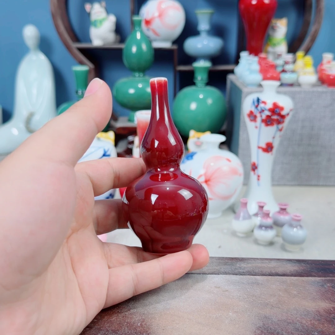 陶瓷手工小花器摆件