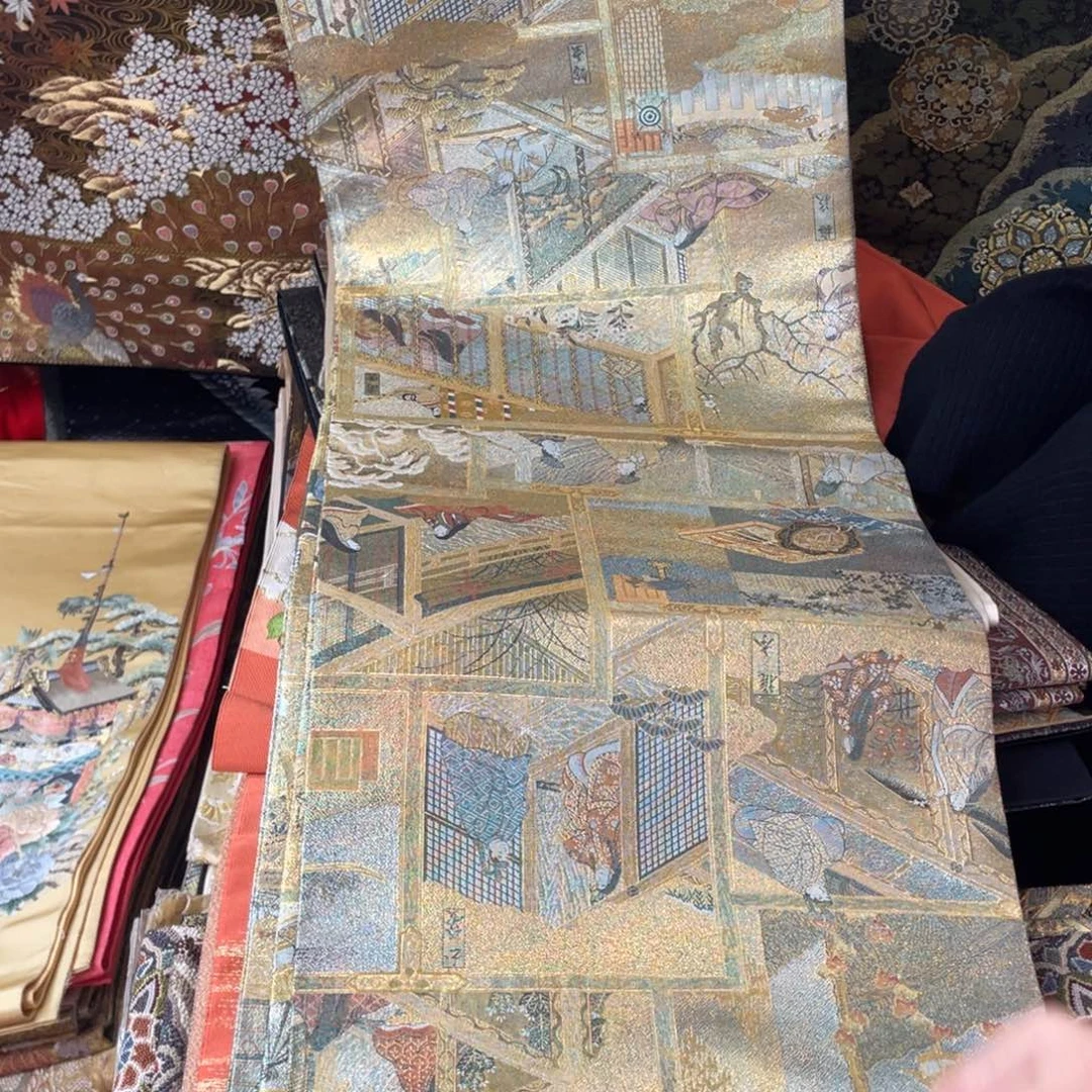 刺绣唐锦桑蚕丝正绢面料