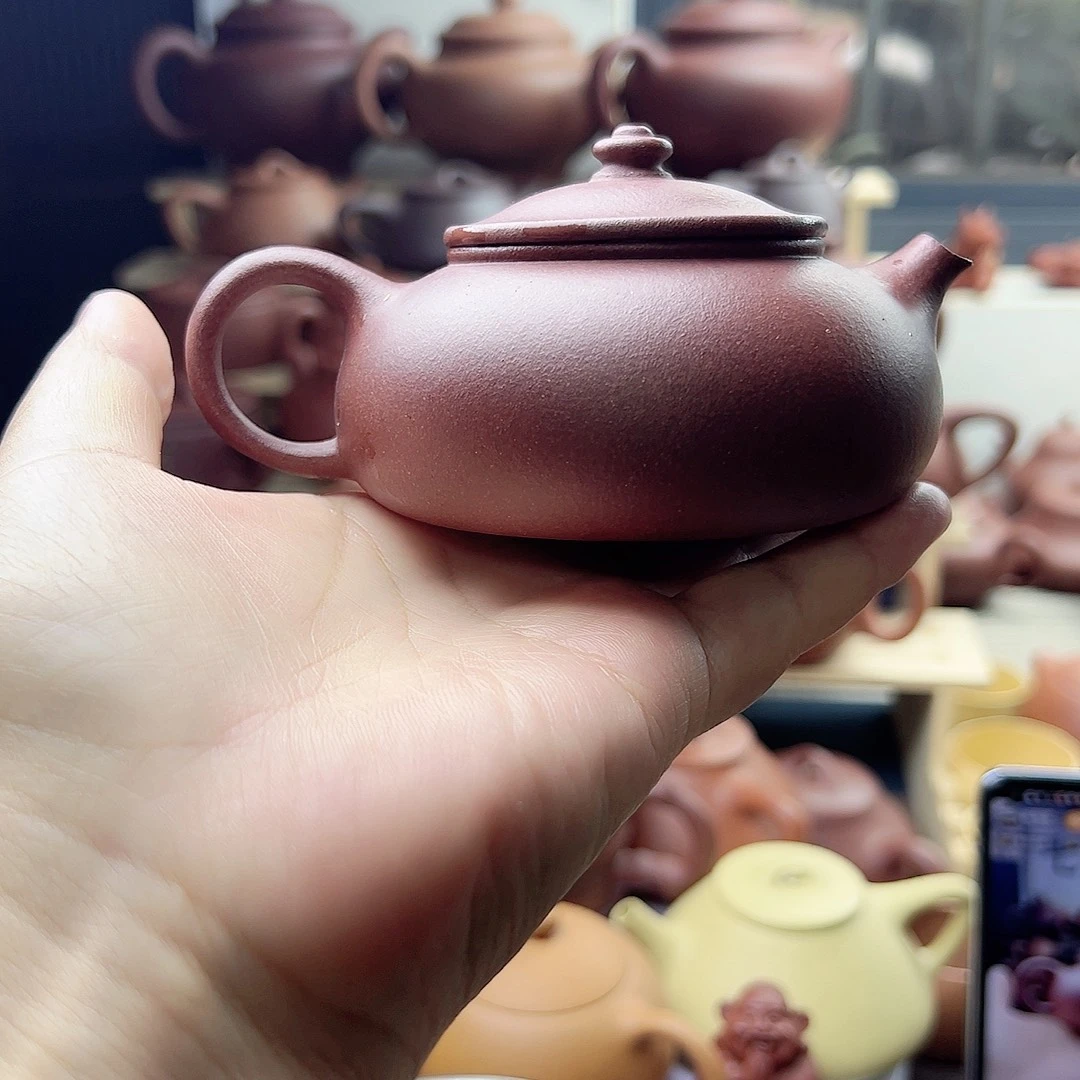 茶壶紫砂底朝清寒江160cc