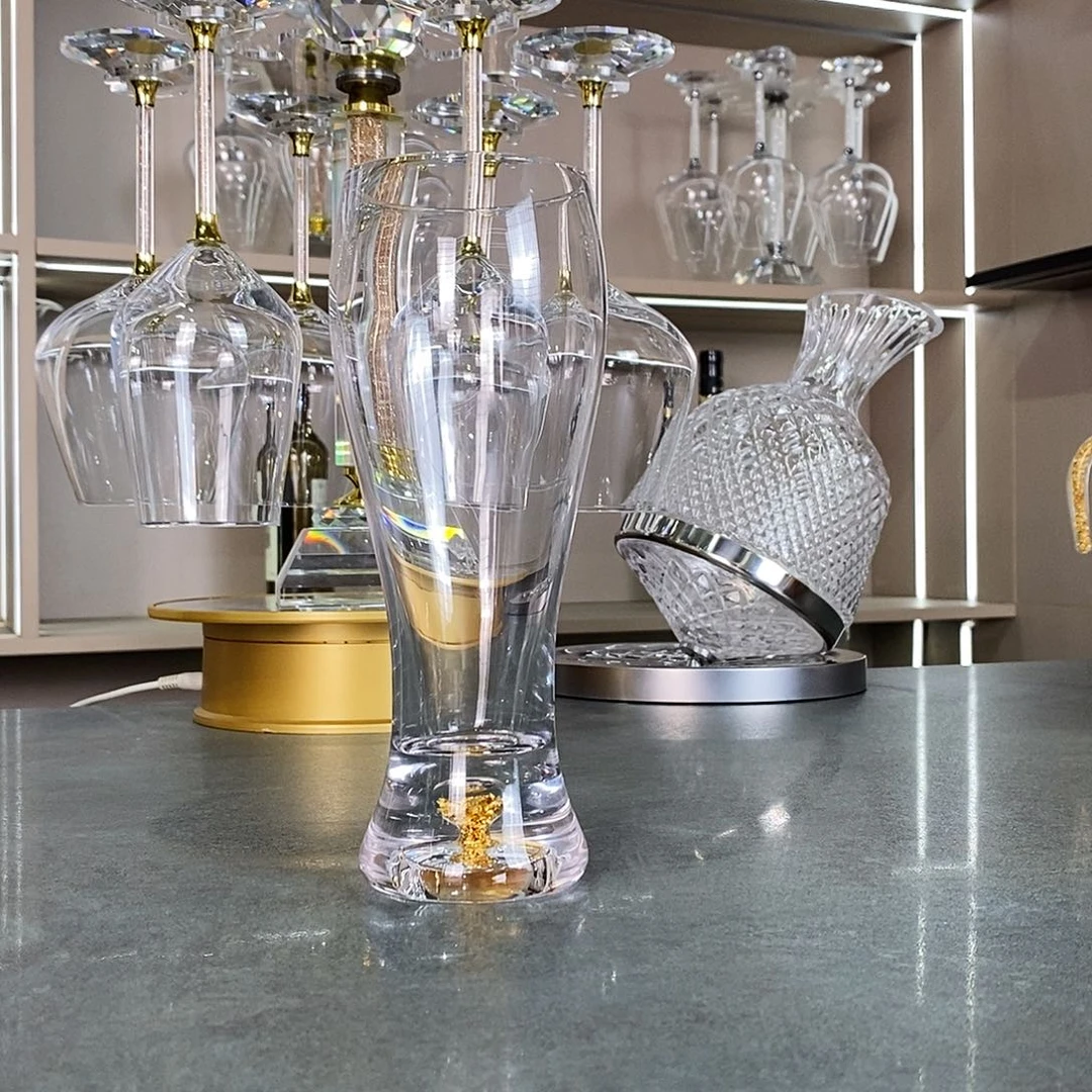 水晶玻璃手柄款啤酒杯2支