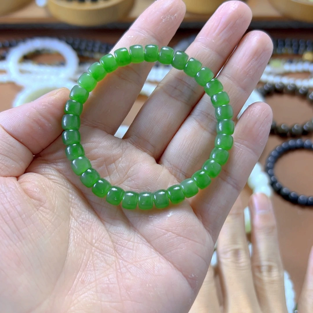 和田玉手串未镶嵌