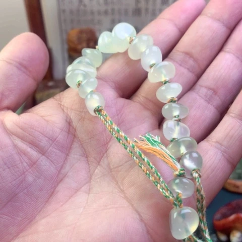 蛇纹石玉手链未镶嵌野*?