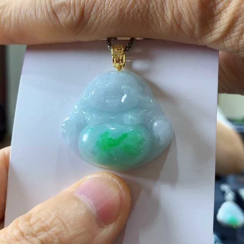 【闪购商品】吊坠(不含链)18K金镶嵌翡翠