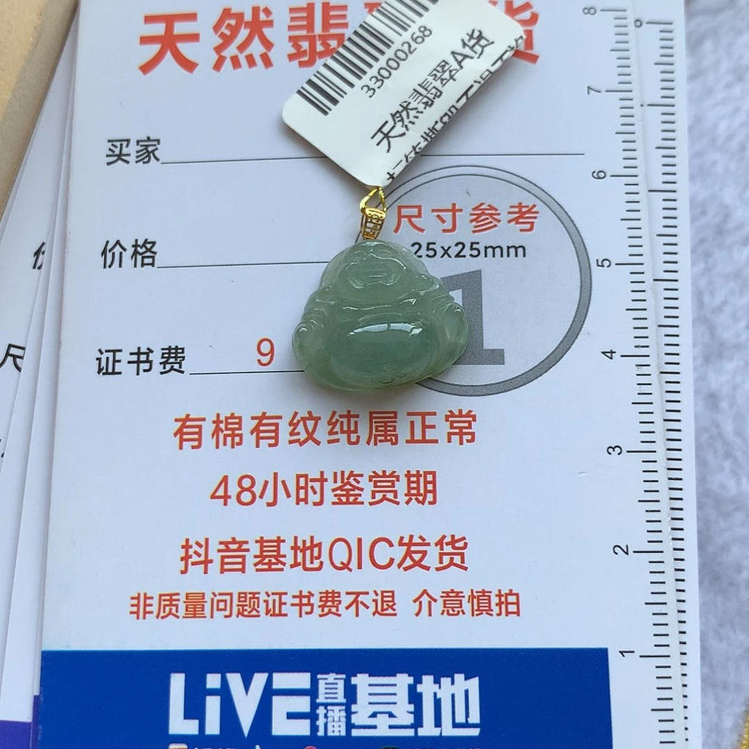 翡翠18K金镶嵌颈饰aaaa