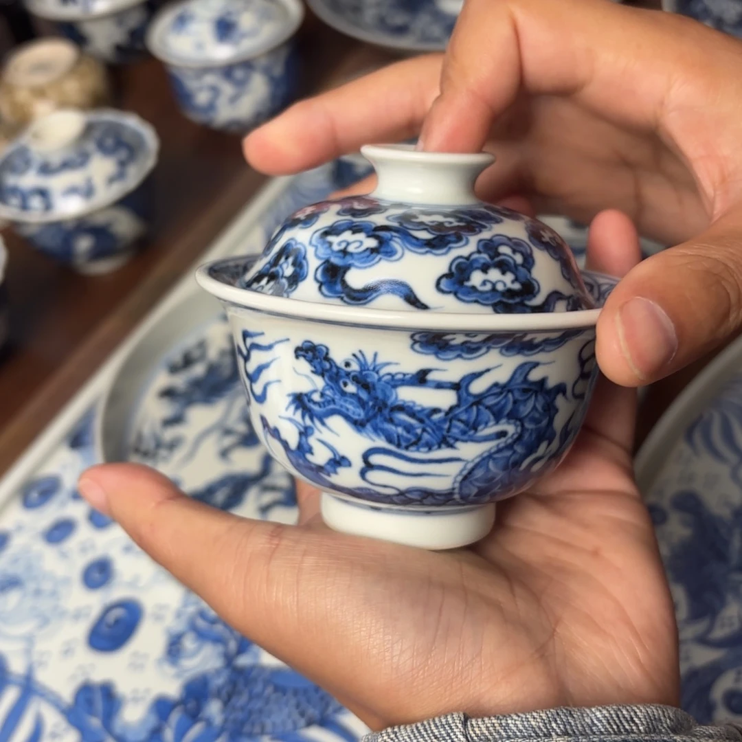 摆件景德镇手绘茶器