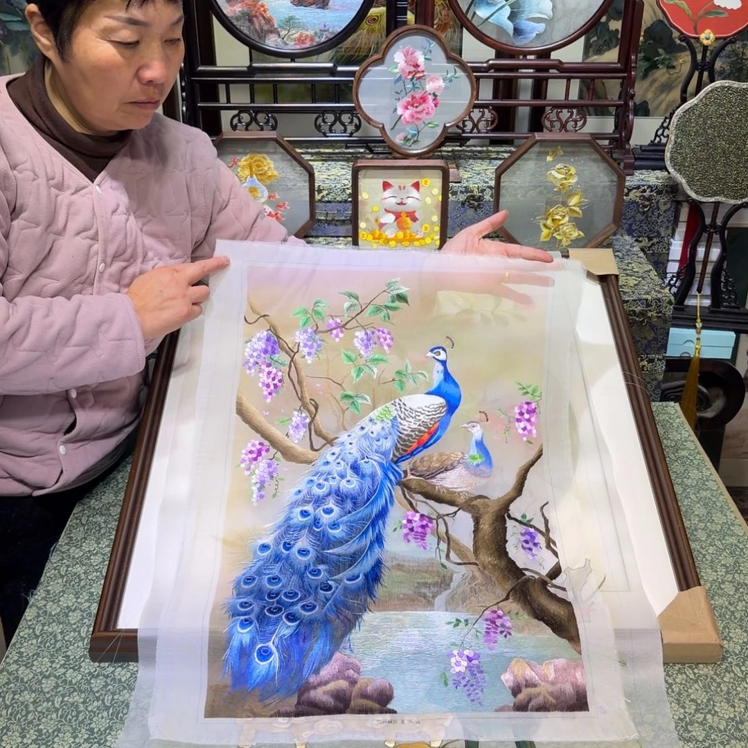 刺绣手工苏绣工艺制作技艺精湛