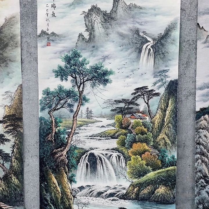 国画一**长绘画作品黄喜三画芯