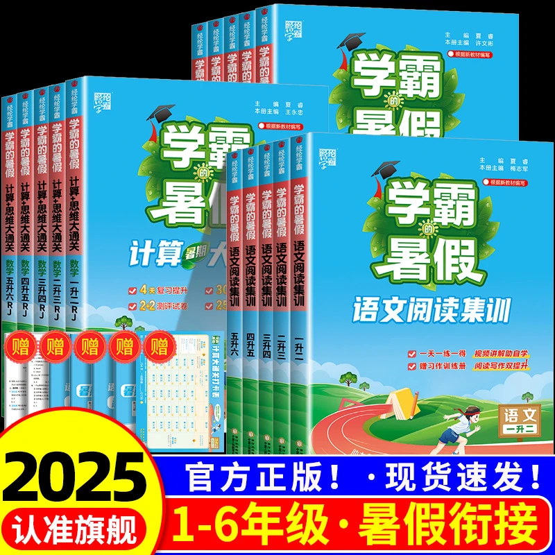 学霸的暑假计算数学思维题大通关语文阅读集训小学升学暑期衔接