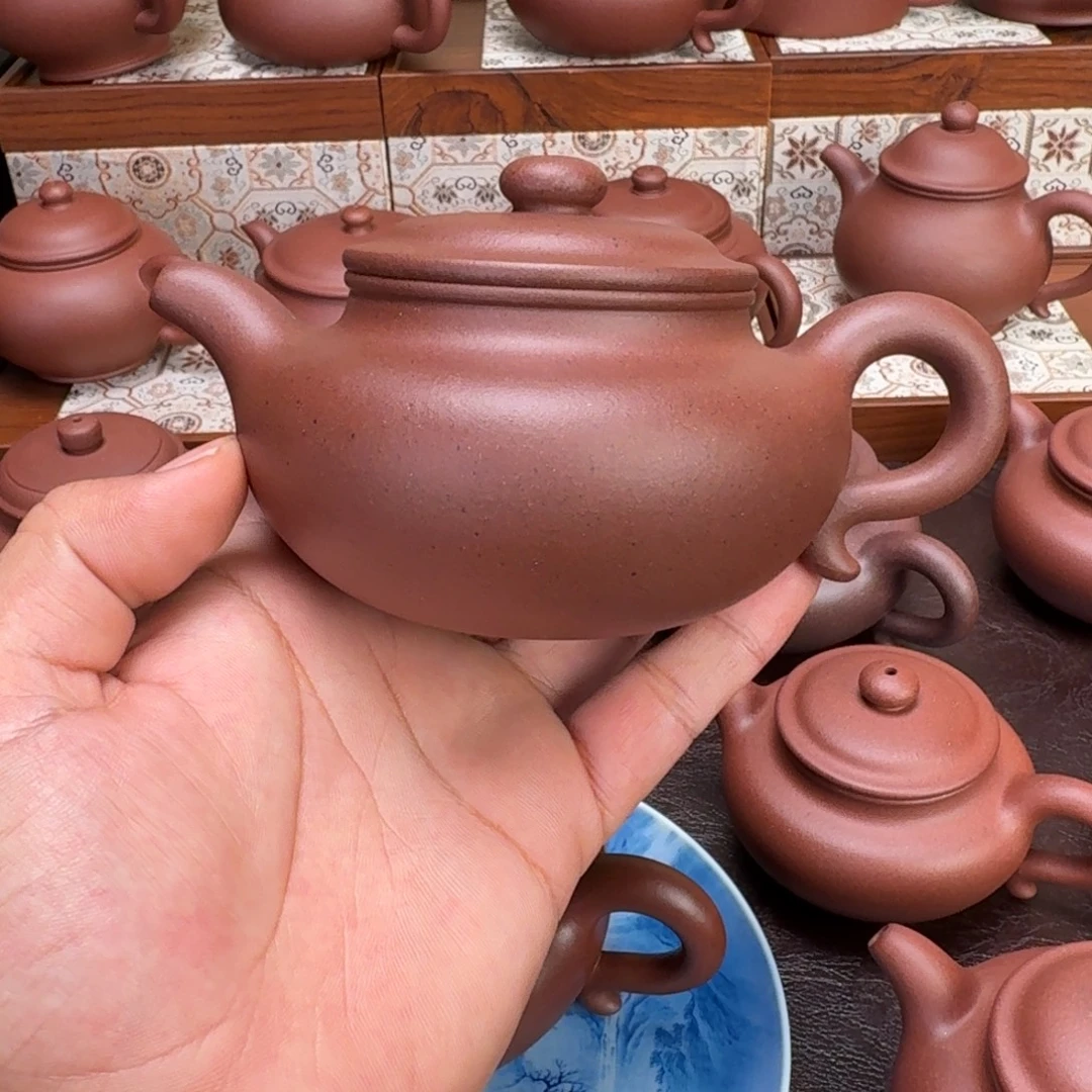 茶壶紫砂原矿紫泥大亨仿古260cc