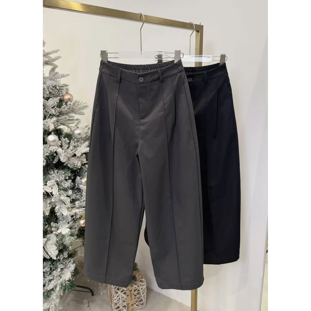 【2801】新品松弛风时尚休闲九分阔腿宽松日杂慵懒