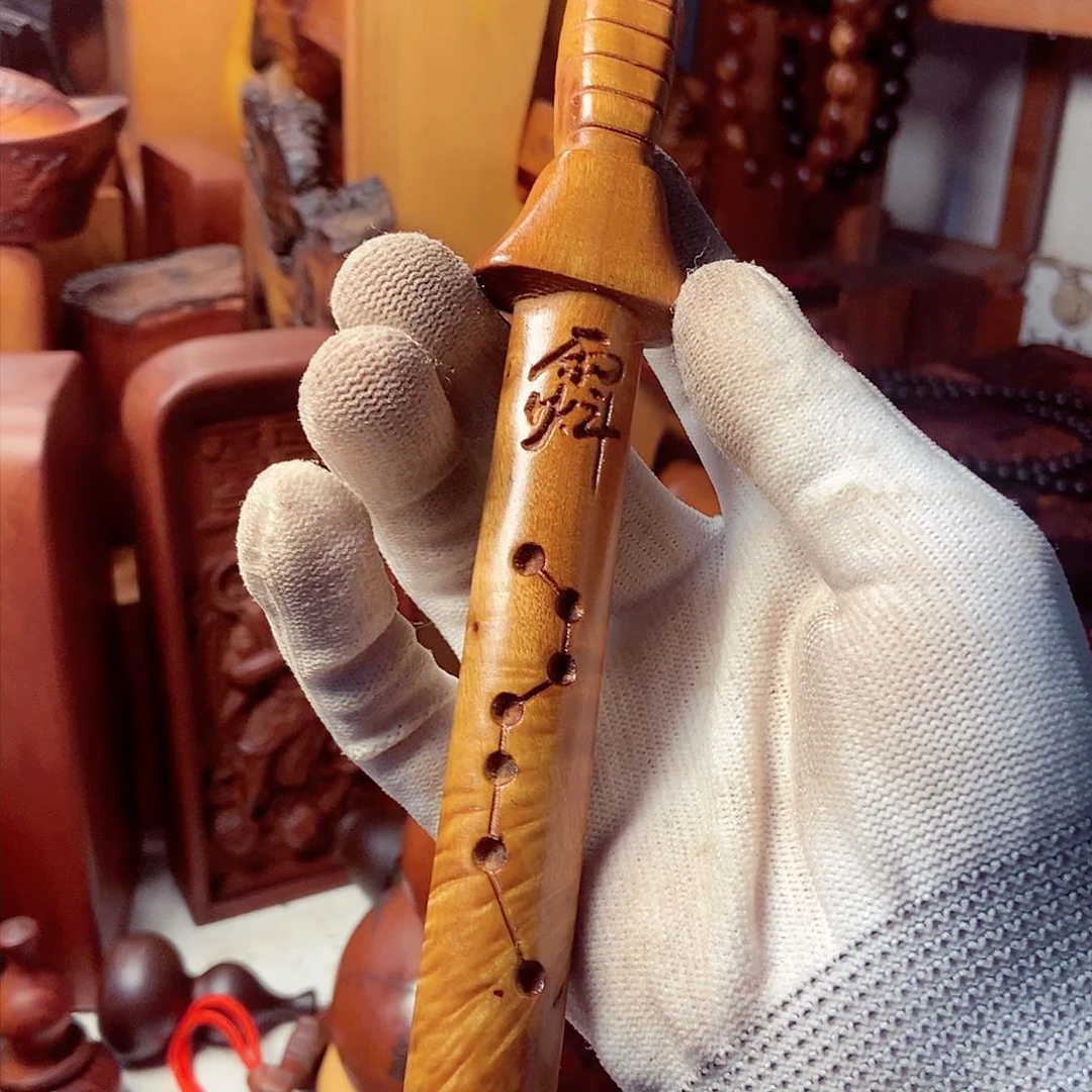 【闪购商品】枣木西北野生雷击枣木水波纹剑21长