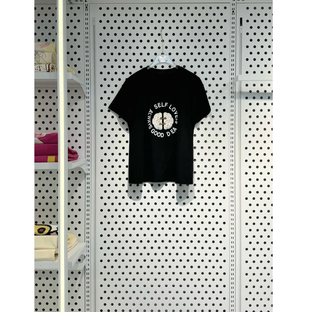 【婷婷专属】T3F28057 百搭柔软舒适国风女士短袖T恤