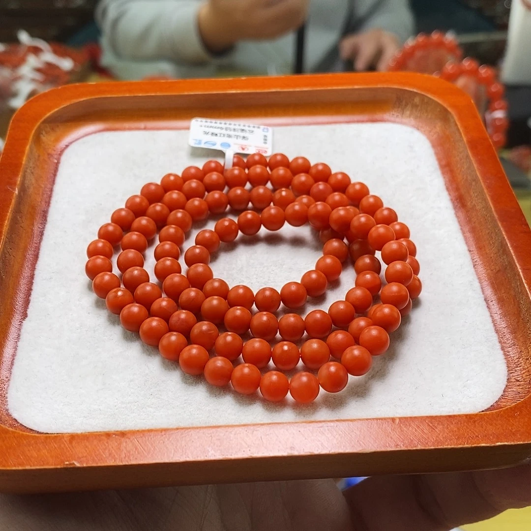 南红玛瑙未镶嵌手链