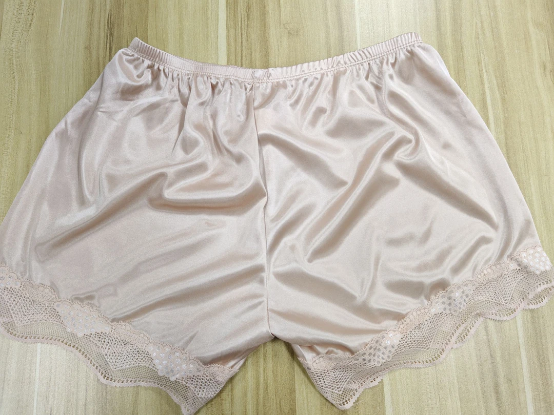 春夏塔芙纱珠光感丝滑圆光布凉感花边安全裤高端打底裤HF888