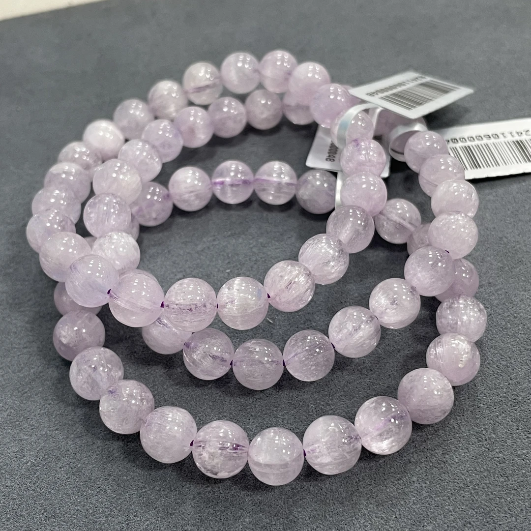 【书记甄选】天然拉丝紫锂辉单圈手链 多样性发一件 约8mm yw2566