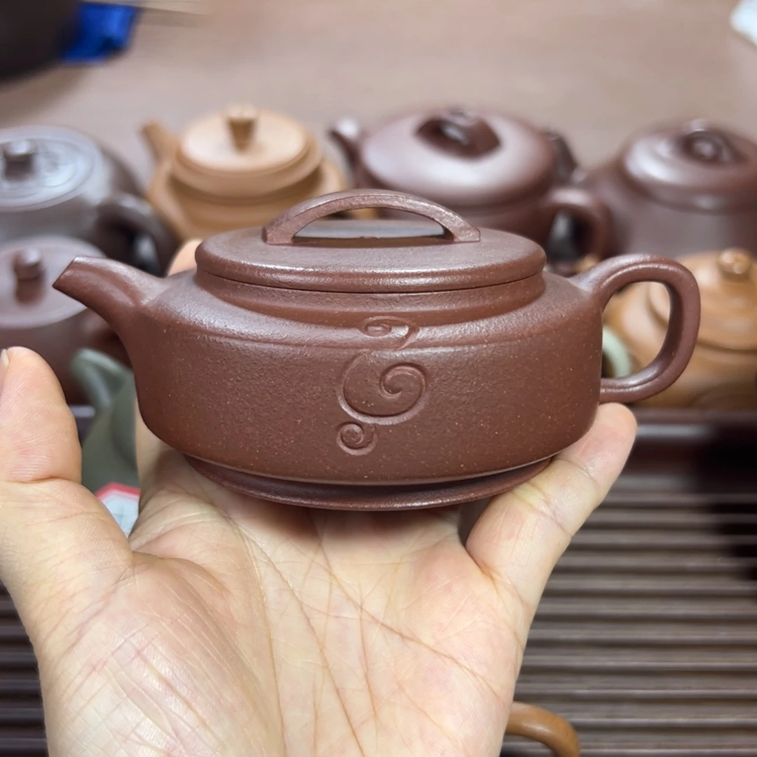 茶壶底槽青如意周盘 150cc