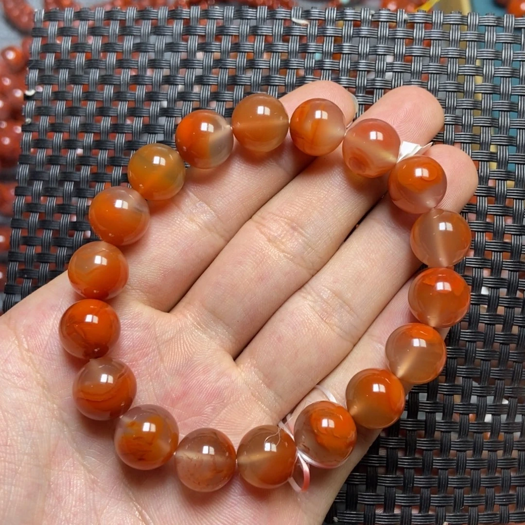 羽***凡南红玛瑙未镶嵌手串11+’mm