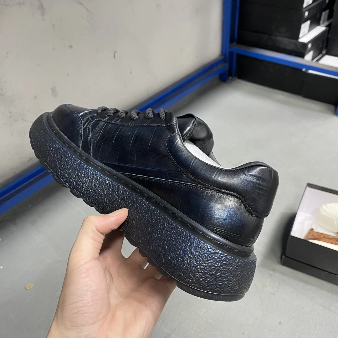 深海蓝稀有皮男鞋