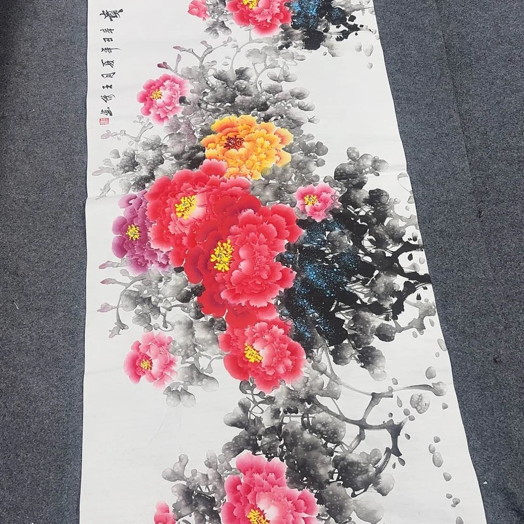 国画客厅山水画花鸟画欣赏