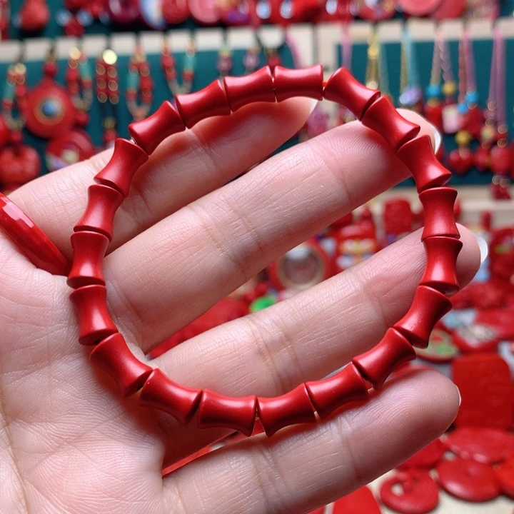 天然辰砂工艺品朱砂手串