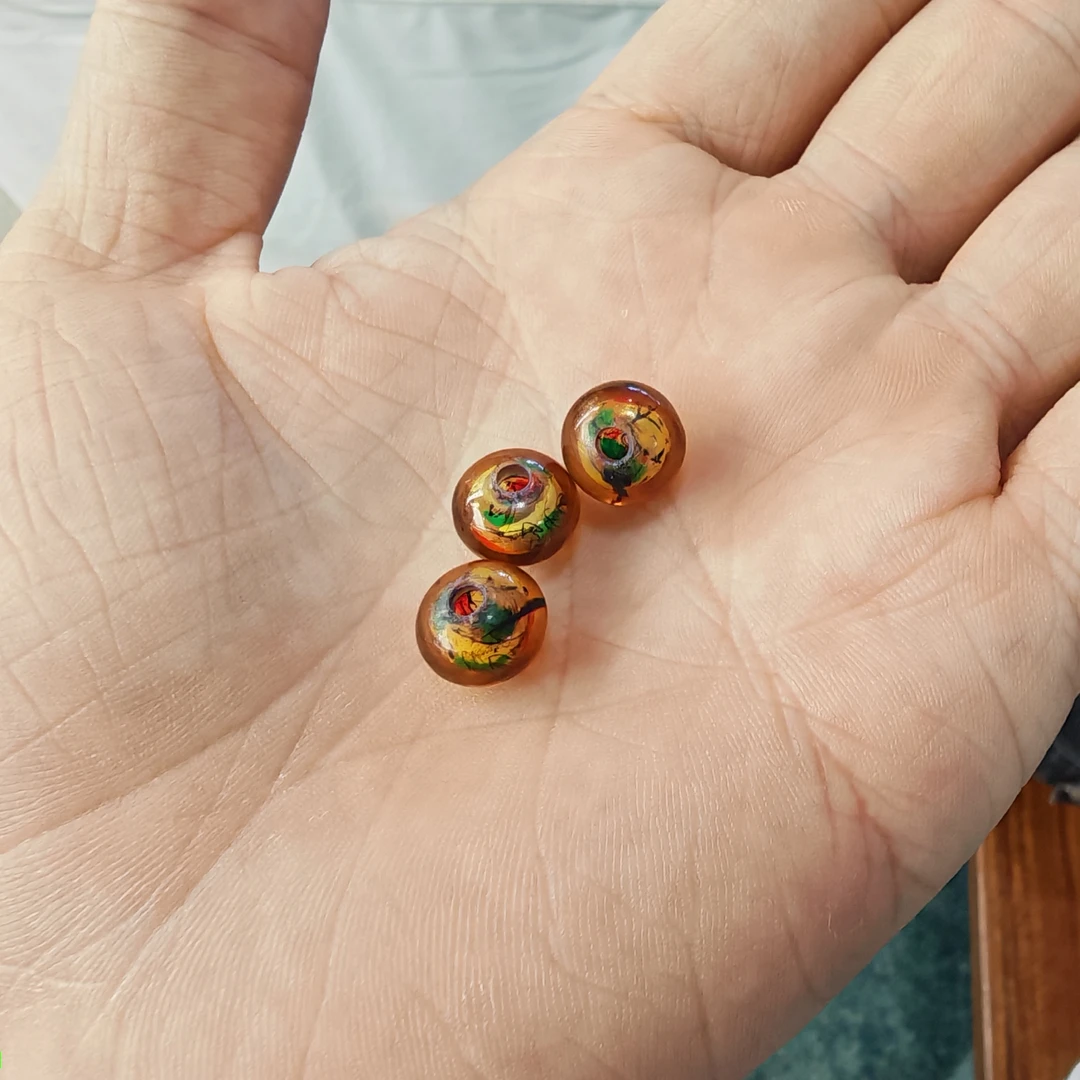 抚顺琥珀内绘10mm单珠/多样性发一/P12600