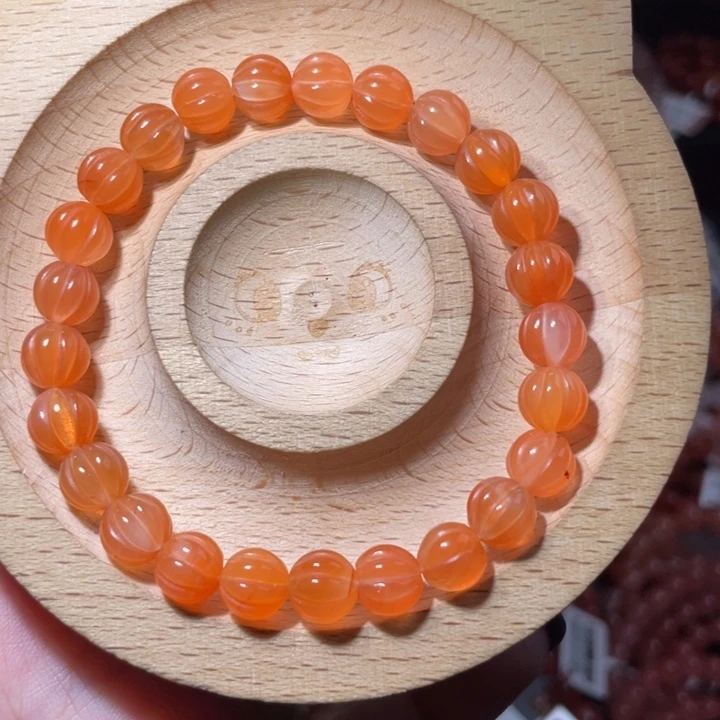 南红玛瑙未镶嵌7.7咪南瓜珠2316